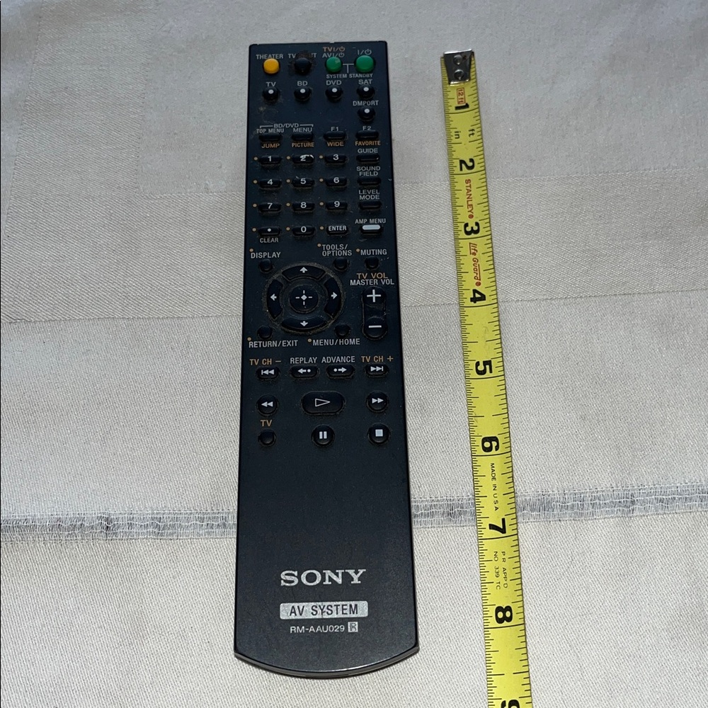 Sony RM-AAU029 AV System Remote Control Black Multi-Function - Picture 3 of 4